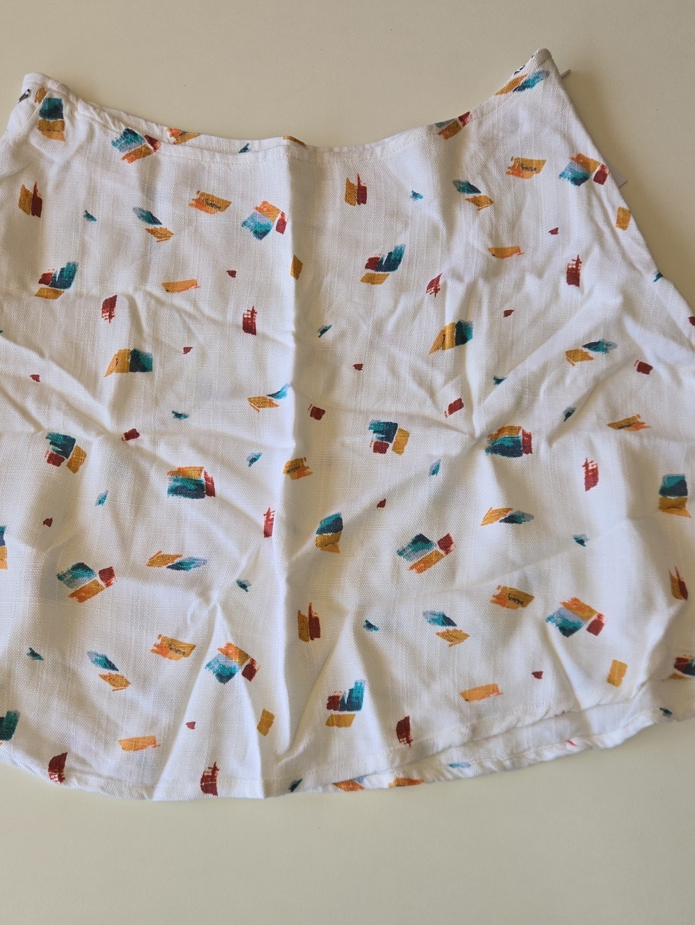 NEW O'Neill White Abstract Print Mini Skirt